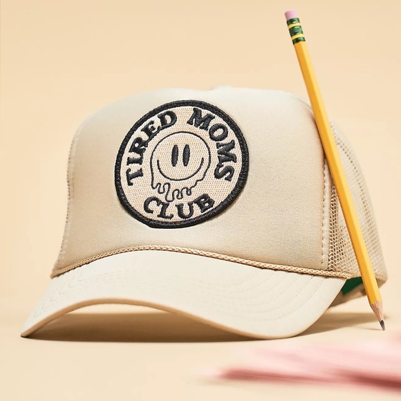 NWT Anthropologie Friday Feelin Tired Moms Club Trucker Hat - Picture 8 of 8